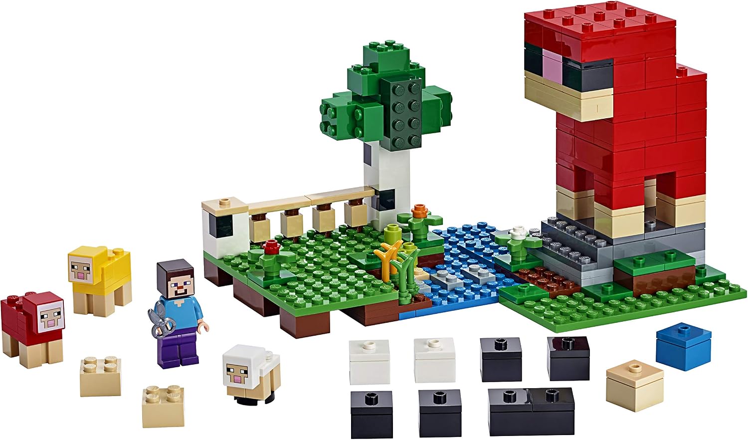 LEGO Minecraft The Wool Farm 21153 Building Kit, New 2019 (260 Pieces), Red,yellow, 222 - Image 3
