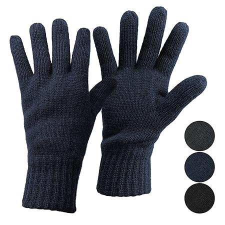 ALPIDEX Thermo Strickhandschuhe mit Thinsulate Füllung für Damen und Herren Fingerhandschuhe für Erwachsene