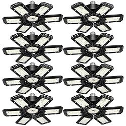 8 Pack LED Garage Light, 200W 20000LM 6500K LED