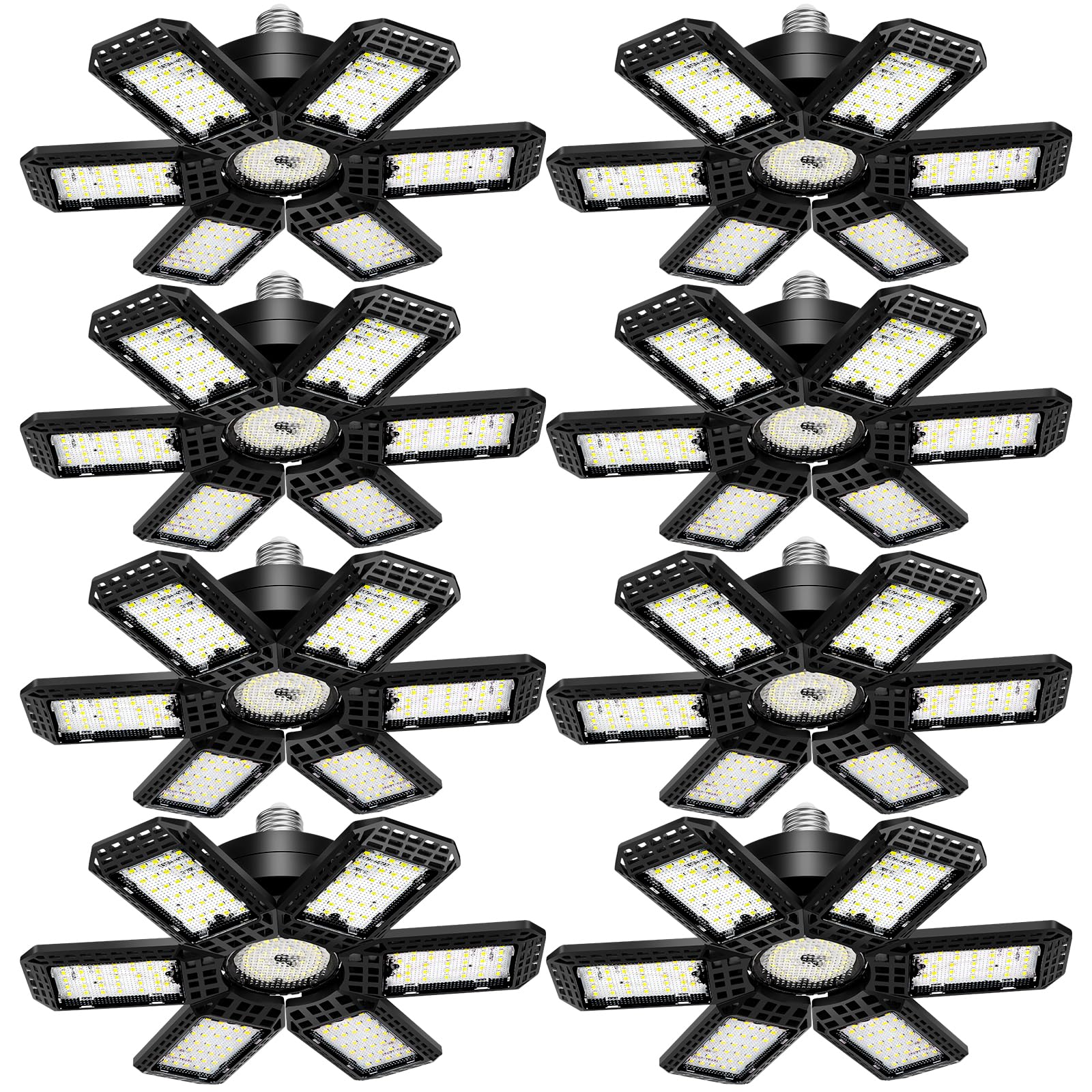 8 Pack LED Garage Light, 200W 20000LM 6500K LED