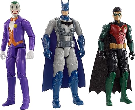 Amazon.com: BATMAN MISIONS TRUE-MOVES BATMAN \u0026 ROBIN vs. THE JOKER 3-Pack de figuras: Toys \u0026 Games