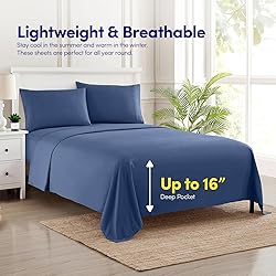 1500 Supreme Collection Twin XL Sheet Sets Denim