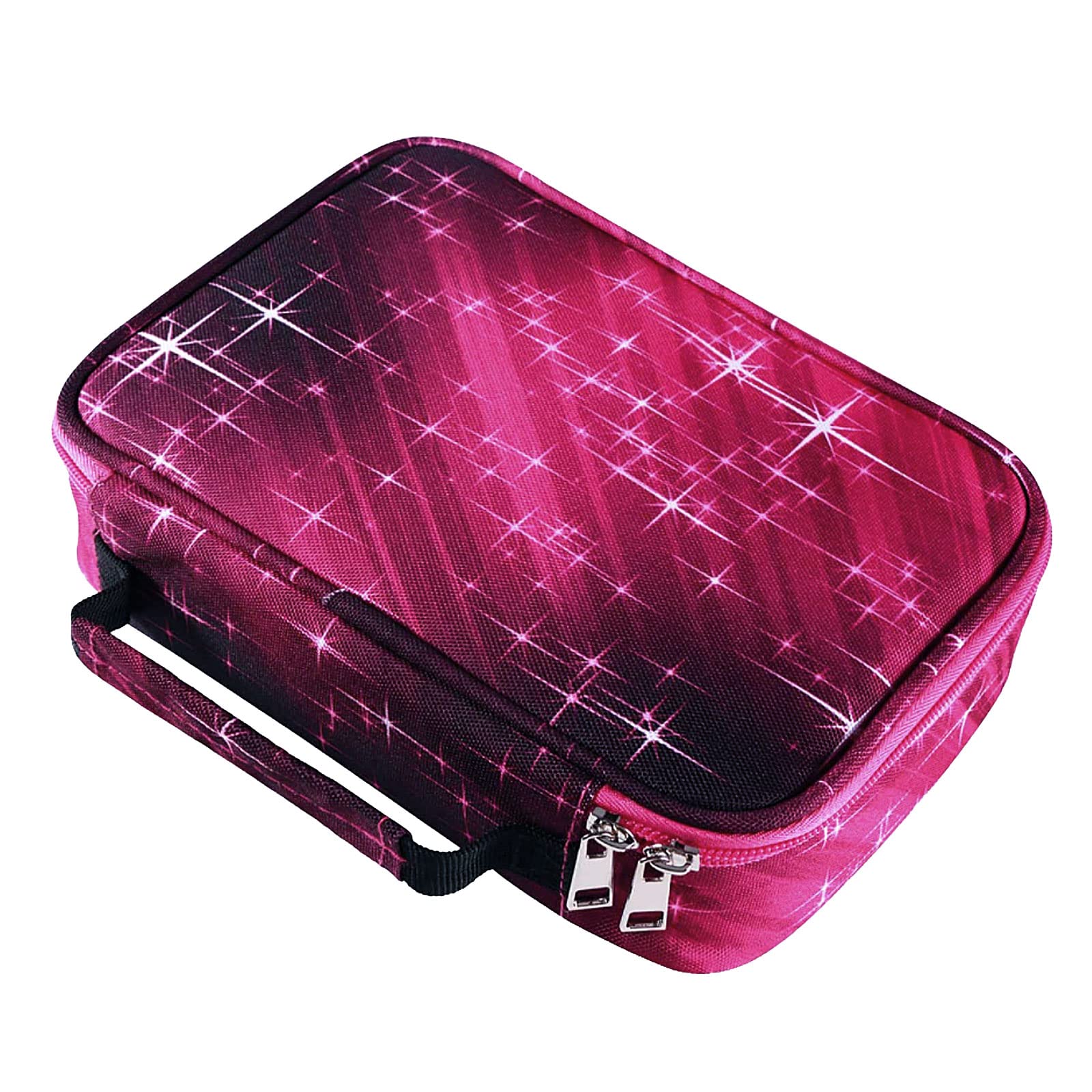 EDATOFLY 72 Slots Pencil Case, Large Pencil Case Multi-Functional Pencil Holder Organizer Stationery Bag with Interior Zipper Pocket Pencil Pouch for Boys Girls Teenagers (Star)