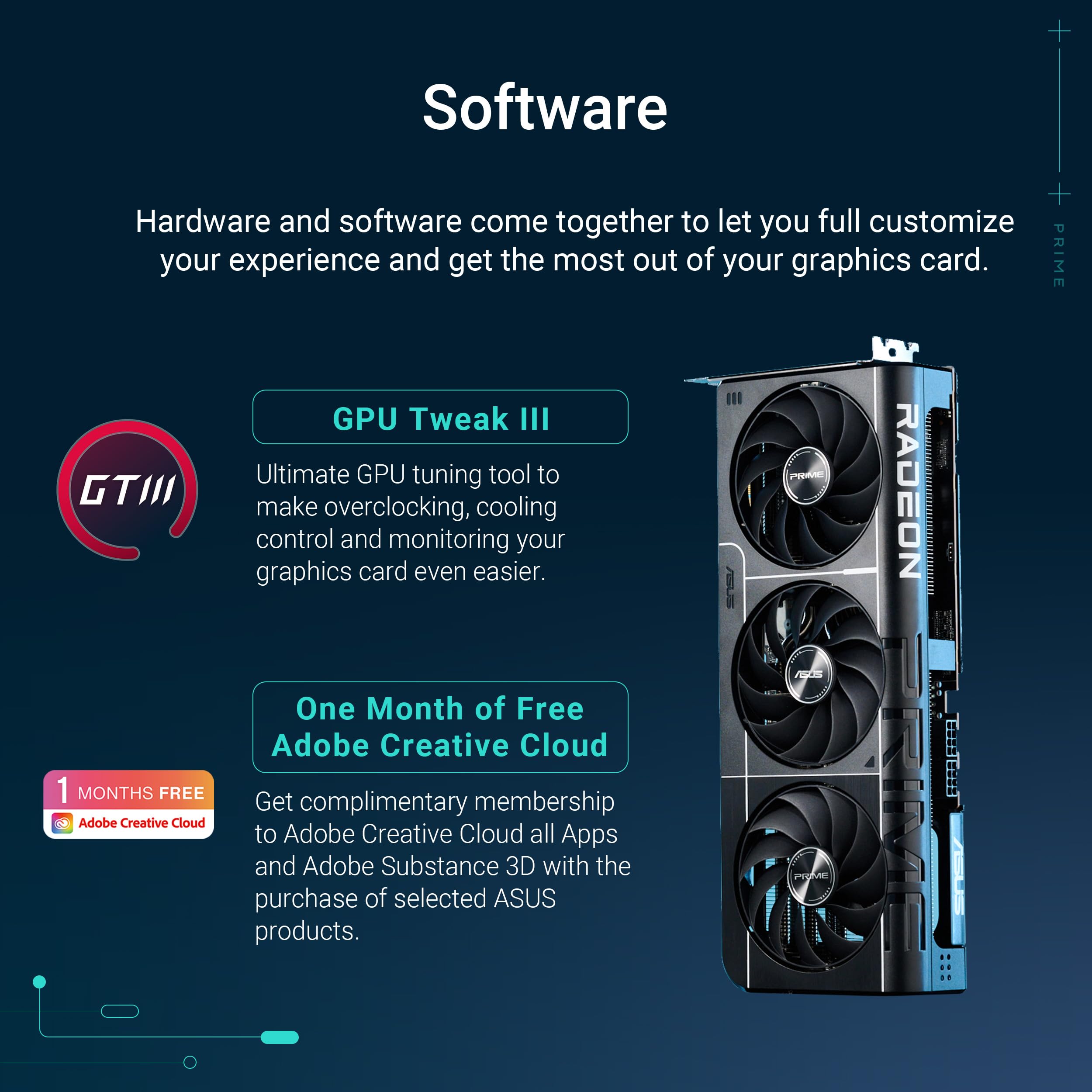 ASUS Prime Radeon RX 9070 OC Edition 16GB GDDR6 EVO Gaming Grafikkarte 7