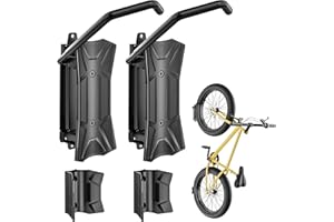 monTEK Bike Wall Mount for 4.5" Tire Width, Swivel Bike Wall Hanger Holds Up to 77lbs, Space-Saving Bike Rack Garage, Heavy Duty Bike Storage for Bedroom Home Office, 2 Pack