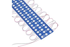 Rextin Super Bright 200pcs 2835 3 LED Module Blue Waterproof Decorative Light for Letter Sign Advertising Signs with Tape Adh