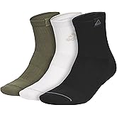 adidas mens Cushioned High Quarter Socks (3 Pairs) Durable & Comfortable