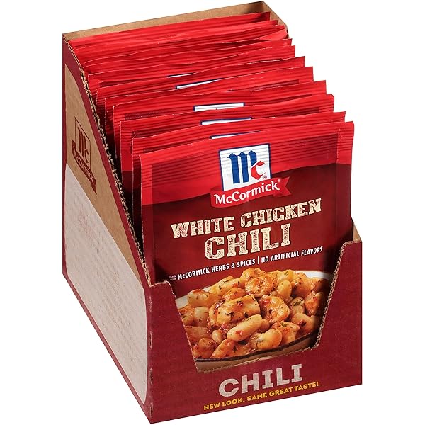 MCCORMICK WHITE CHICKEN CHILI SEASONING MIX, 1.25 OZ (PACK OF 12)