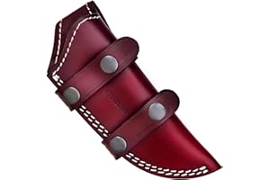 Ottoza Leather Knife Sheaths for Fixed Blade Knives, DUAL USAGE Vertical Knife Sheath - LEFT HAND Horizontal Knife Sheath Leather Knife Sheath for Belt, Leather Knife Holster Belt Knife Holder No:105