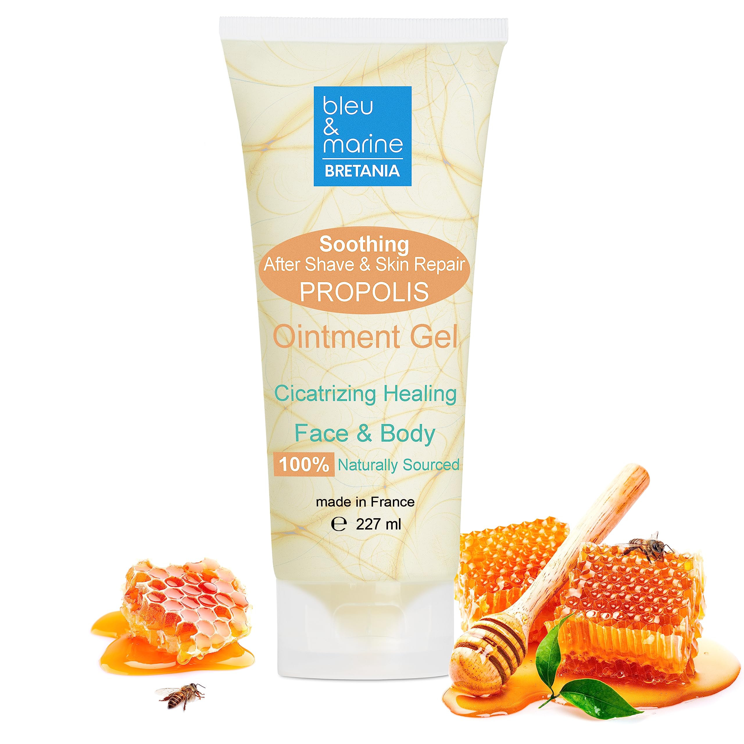 Itchy and Irritated Skin Ointment Beeswax Propolis Cream Gel Natural Alternative for Hydration and Healing 227 ml Blemished Skin Care Itchy Scalp Relief Moisturizing Acne Skin Cream