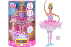​Barbie in the Nutcracker Clara Doll | Surprise Tutu Transformation Feature, Ombre Tutu, Heart Locket Necklace Accessory & Gi