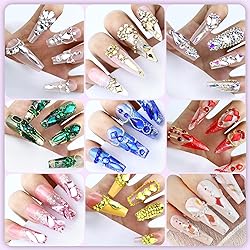 Dowarm 3200PCS Nail Art Rhinestones, Crystal Clear