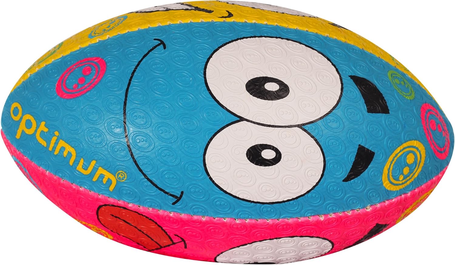 Amazon Com Optimum Emoji Rugby Ball Multicolour Size 5 Sports Outdoors