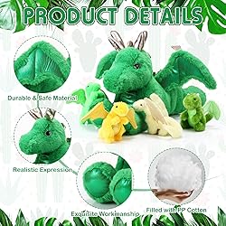 Syhood 5 Pcs Dragon Plush Set 18 Inch Large Mommy