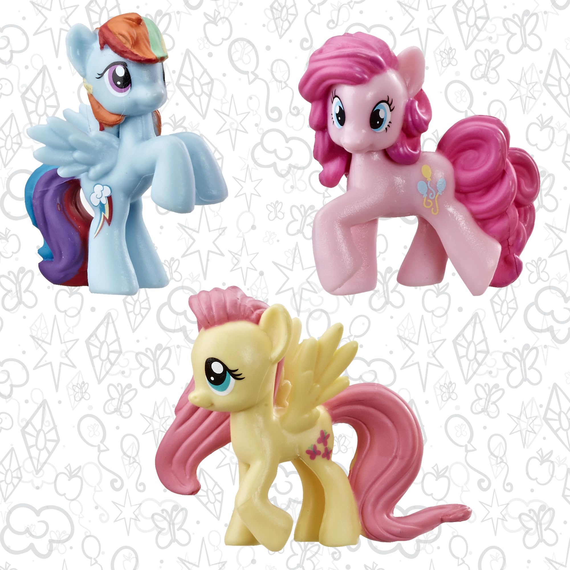 My Little Pony Toy Rainbow Equestria Favorites 10 Figure Collection, Christmas Stocking Stuffers for Kids, Ages 3+ (Amazon Exclusive)