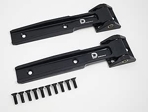 Dakron 107 - Jeep Wrangler JK Aluminum Tailgate Hinge Pair, Truck Beds