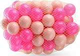 DIVCHI Playballs 200pc Pink Pit Balls Soft Durable Non Toxic 6cm