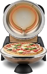 G3 Ferrari G10006 Delizia Pizza Oven 1200W Lacquered Metal Copper Stone view 4