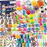 120 PCS Party Favor Goodie Bags Stuffers for Kids, Prize Box Toys for Kids Classroom Rewards Bulk, Fidget Toys Pinata Filler, Treasure Chest for Carnival Prizes, Birthday Gifts, Valentines Day Gifts