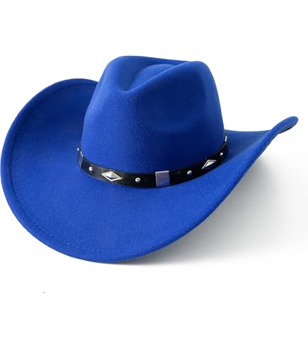 Amazon.com: U.S. Toy Blue Felt Western Style Cowboy Hat Size  display picture 2