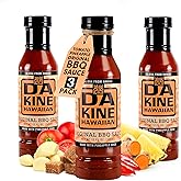Da Kine Hawaiian BBQ Sauce, Premium Gourmet Barbecue Sauce Made in Small Batches, Gluten-Free BBQ Sauce for Meat, Fish, and Vegetables - Original (3 Pack)