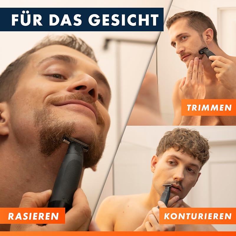Fusion One Hybrid Rasierer Herren Elektrisch, Schwarz