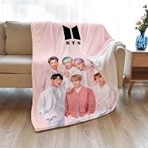 Amazon.com: BTS Merchandise Kpop Throw Blanket | BTS Merch Fuzzy Soft  Fleece Blanket | 4 Different BTS Blanket Designs (60”x40”) : Home u0026 Kitchen