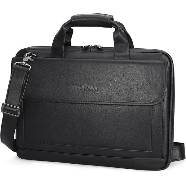 Amazon.com: Augus Genuine Full Grain Leather Laptop Briefcase for