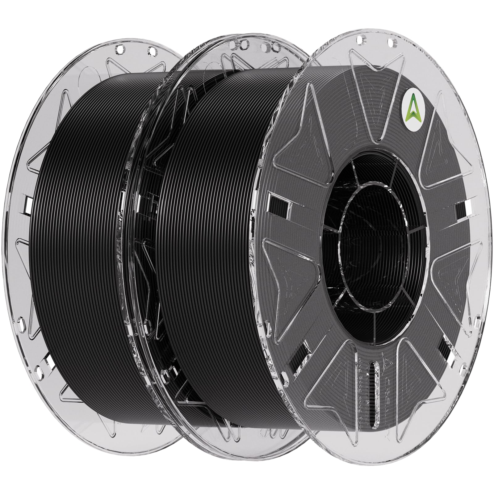 Photo 1 of ?Creality PLA Filament 1.75mm Bundle 2KG, Hyper RFID 3D Printer Filament PLA for High Speed 30-600mm/s, Support CFS, Fits for Most 3D Printers (Black&Black)