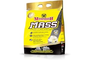 MAMMOTH MASS: Weight Gainer, High Calorie Protein Powder Workout Smoothie Shake, Meal Replacement, Low Sugar, Whey Isolate Co