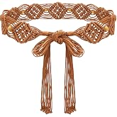 Suyi Boho Braid Belt for Women Bohemian Woven Waist Belts for Dress