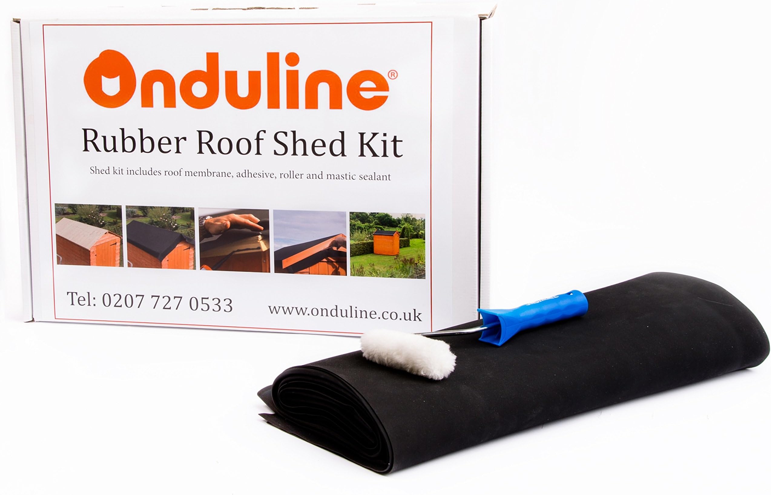 ONDULINE EPDM rubber roof kit. A complete shed roof kit in a box - 7 x 5 (membrane size 2.1m x 2.4m)