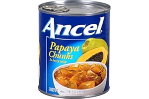 GOYA Ancel Papaya Chunks, 34-Ounce (Pack of 12)