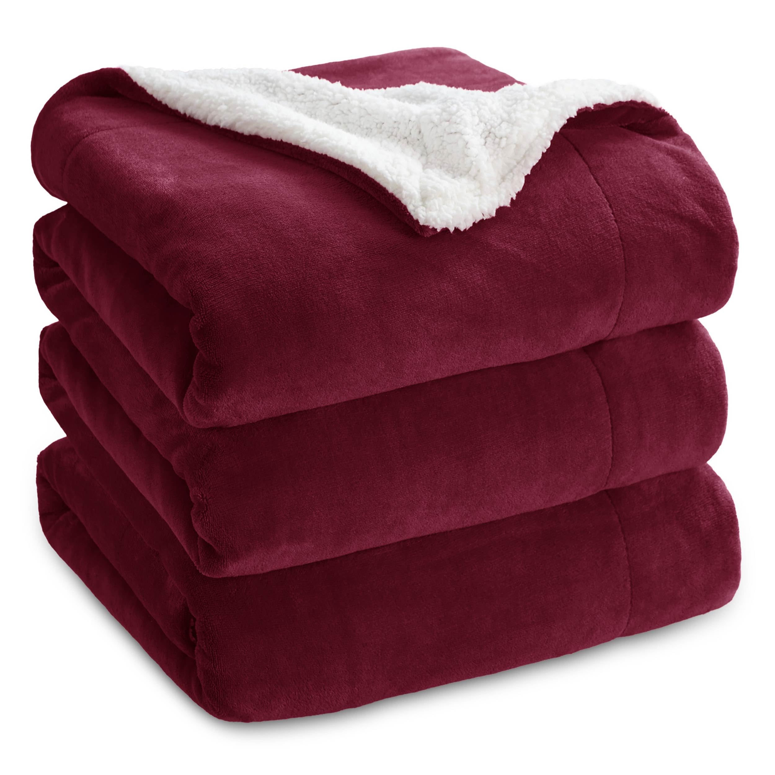 Bedsure Sherpa Fleece Blankets King Size for Bed
