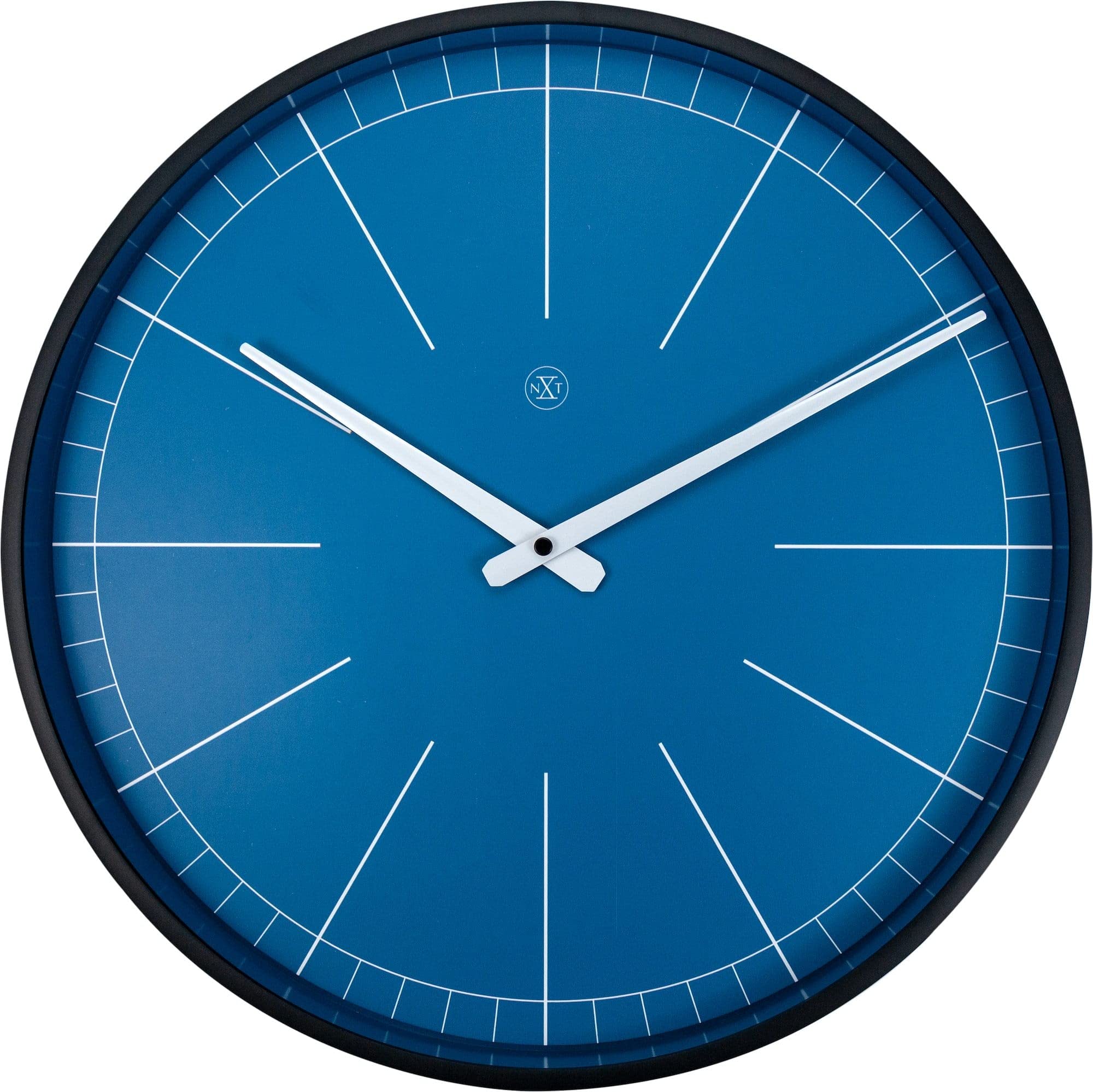 nXt - Wall clock - Ø 40 cm - Plastic - Blue - 'Ethan'