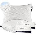 Bedsure Firm Shredded Memory Foam Pillows - Adjustable Cooling Pillows Queen Size Set of 2 with Rayon Derived from Bamboo for Side, Back, Stomach, Hot Sleepers