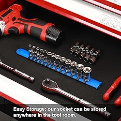 CASOMAN 13PCS 1/4"Drive Mid-Length Socket