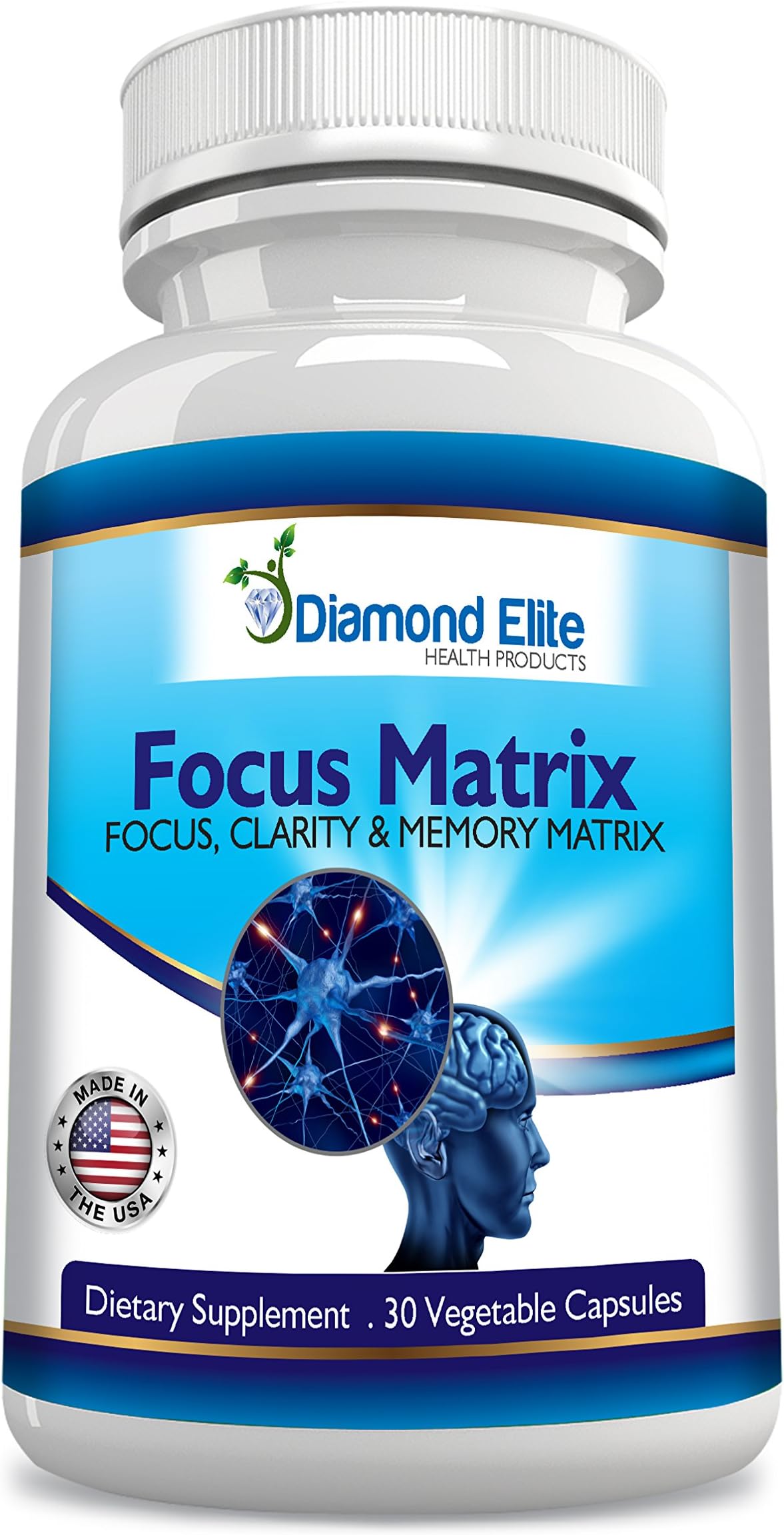 Natural Memory Pills - Supports Mental Clarity & Focus - Increases Energy and Helps Reduce Depression and Anxiety - Super Ginkgo BILOBA with ST. Johns WART and BACOPIN - 100% Money Back Guarantee!