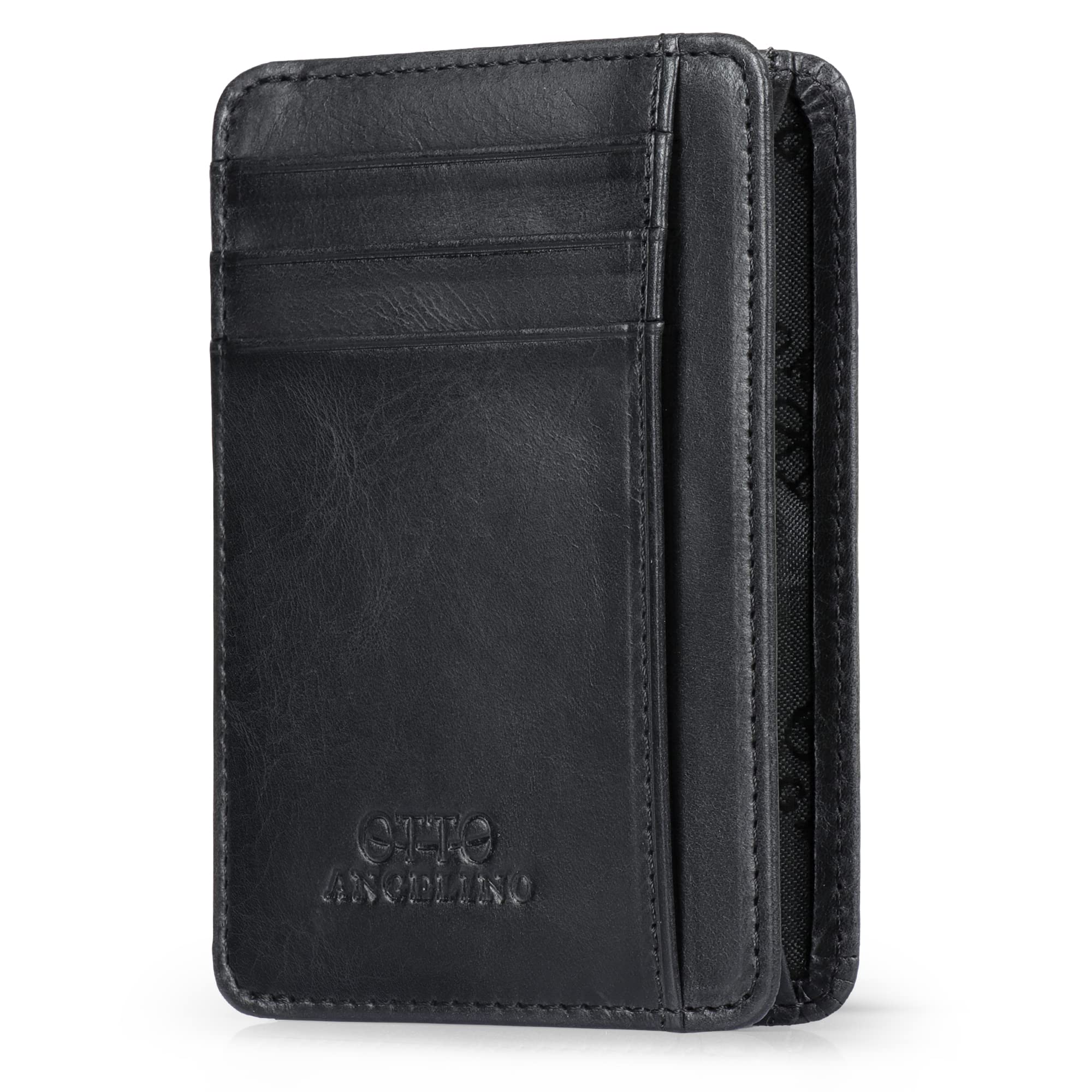 Otto Angelino Genuine Leather Wallet Cardholder Bank Cards, Money, Driver's License - Unisex — image 1