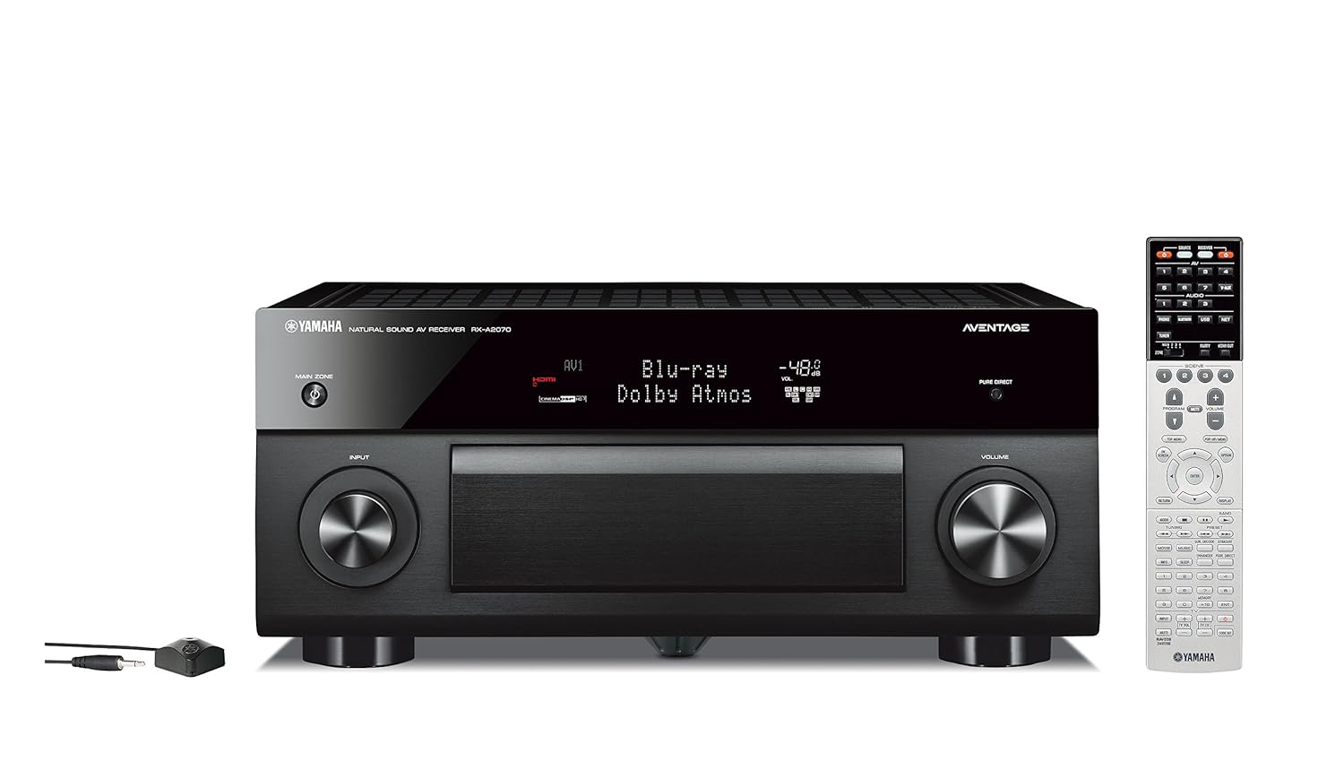Yamaha AVENTAGE Audio & Video Component Receiver, Black (RX-A2070BL), Works with Alexa