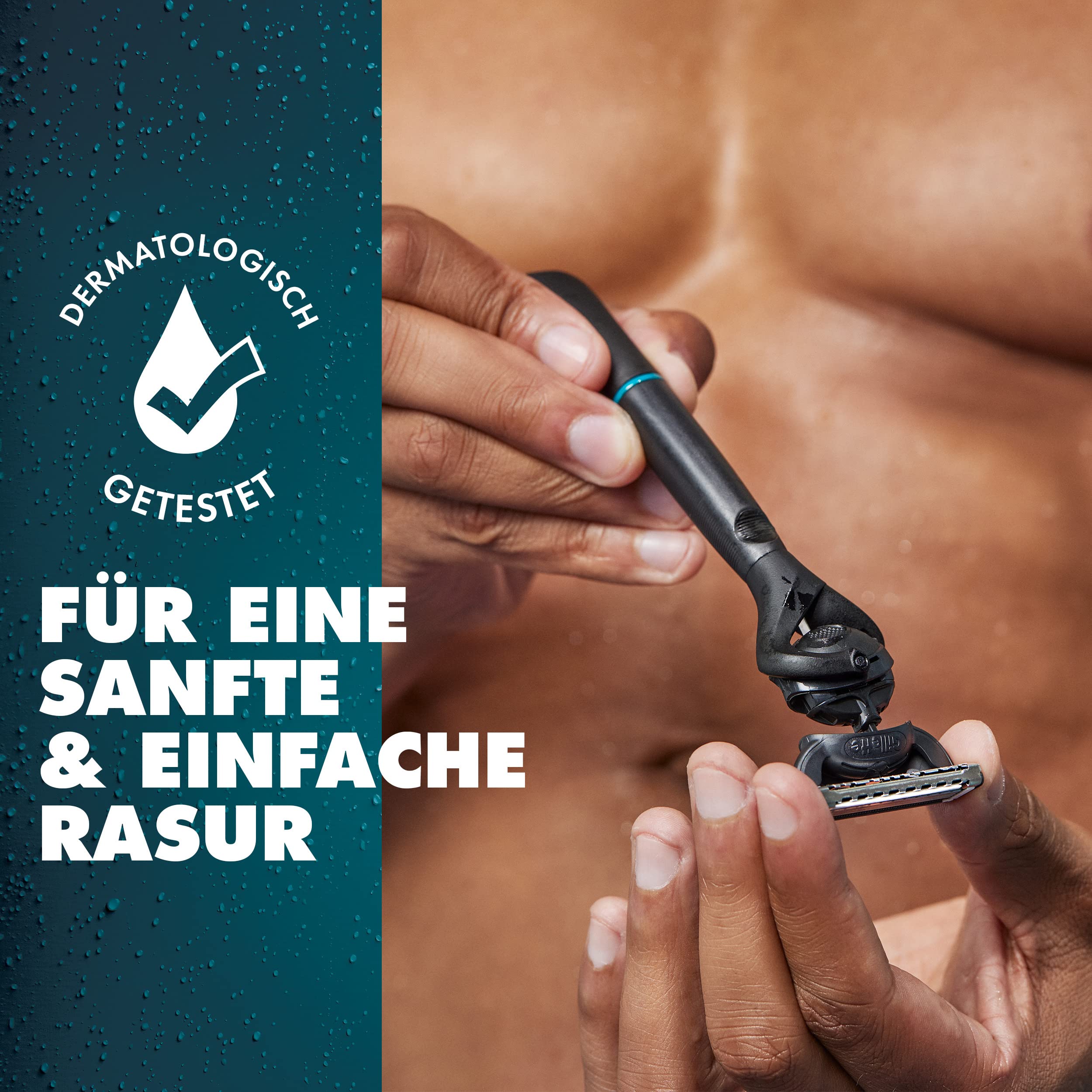 Gillette Intimate Rasierklingen für den Intimbereich, 4 Intimrasierer Ersatzklingen für Nassrasierer mit Gleitstreifen für eine sanfte Anwendung, dermatologisch getestete Klingen für Rasierer 4