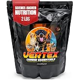 Vertex Canine Essentials High-Performance Dog Supplement, Active Dogs 2lb | Predigested Liver, Whey &amp; Egg Protein &ndash; Muscle Growth, Recovery, Fertility &amp; Milk Production&ndash; Active, Working &amp; Breeding Dogs
