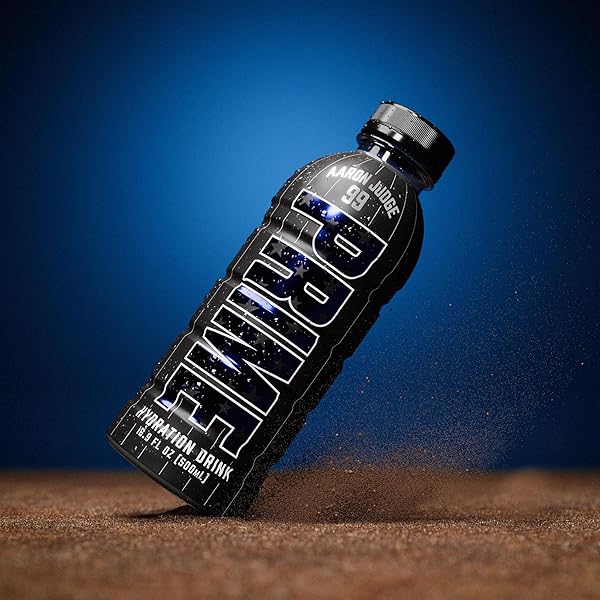 PRIME HYDRATION AARON JUDGE, SPORTS DRINKS, ELECTROLYTE ENHANCED FOR REPLENISHING FLUIDS, 250MG BCAAS, B VITAMINS, ANTIOXIDANTS, LOW SUGAR, 16.9 FL OZ, 12 PACK