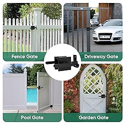 JUBEST Double Side Gate Latch, Heavy Duty Swinging