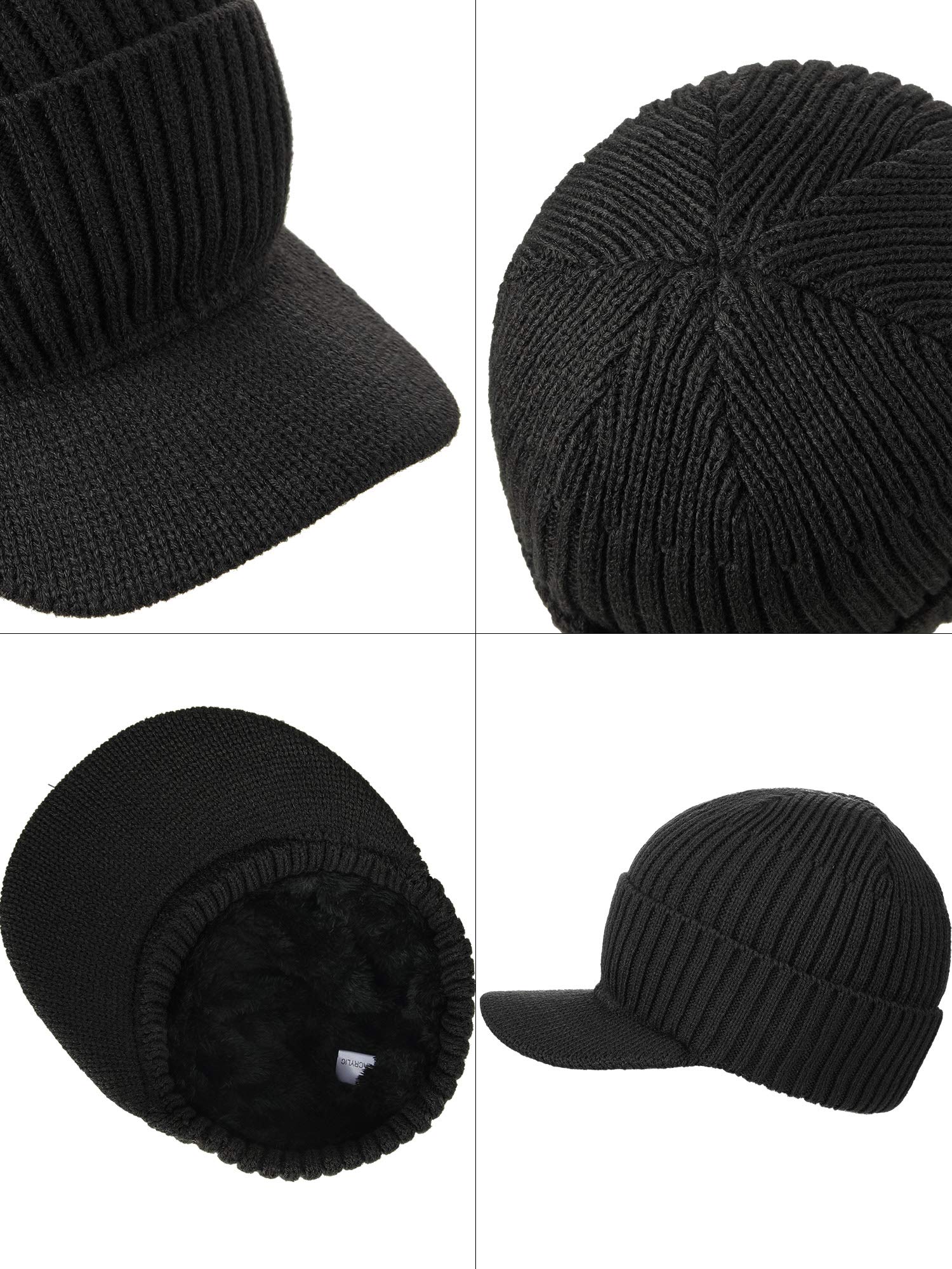 4 Pieces Winter Warm Set Knit Hat Scarf Earmuff Touch Screen Gloves for Unisex 4 Pieces Winter Warm Set Knit Hat Scarf Earmuff Touch Screen Gloves for Unisex