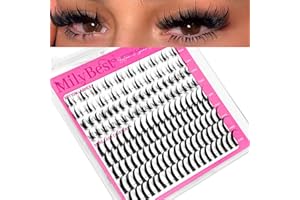 MilyBest Bottom Lash Clusters with Spikes 13-21mm Lash Spikes and 6-7mm Bottom Lashes Wispy Cluster Eyelash Extensions Spiky 