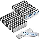 EcoEarth Adhesive Two-Piece Design Name Tag Magnets (100 Badge Holders, 1.75 x 0.5 inches) with 3 Extra-Strong Neodymium Magnets for ID Badge Holders