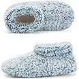Cozylook Fuzzy Slippers for Women Indoor, Warm Bedroom Slip On Shoes, Winter Fluffy House Socks with Grippers, Cozy Christmas Gifts Unique