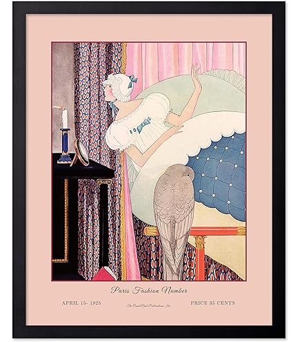 Amazon.com: Fine Art Canvas Vintage Vogue Magazine Cover 1921