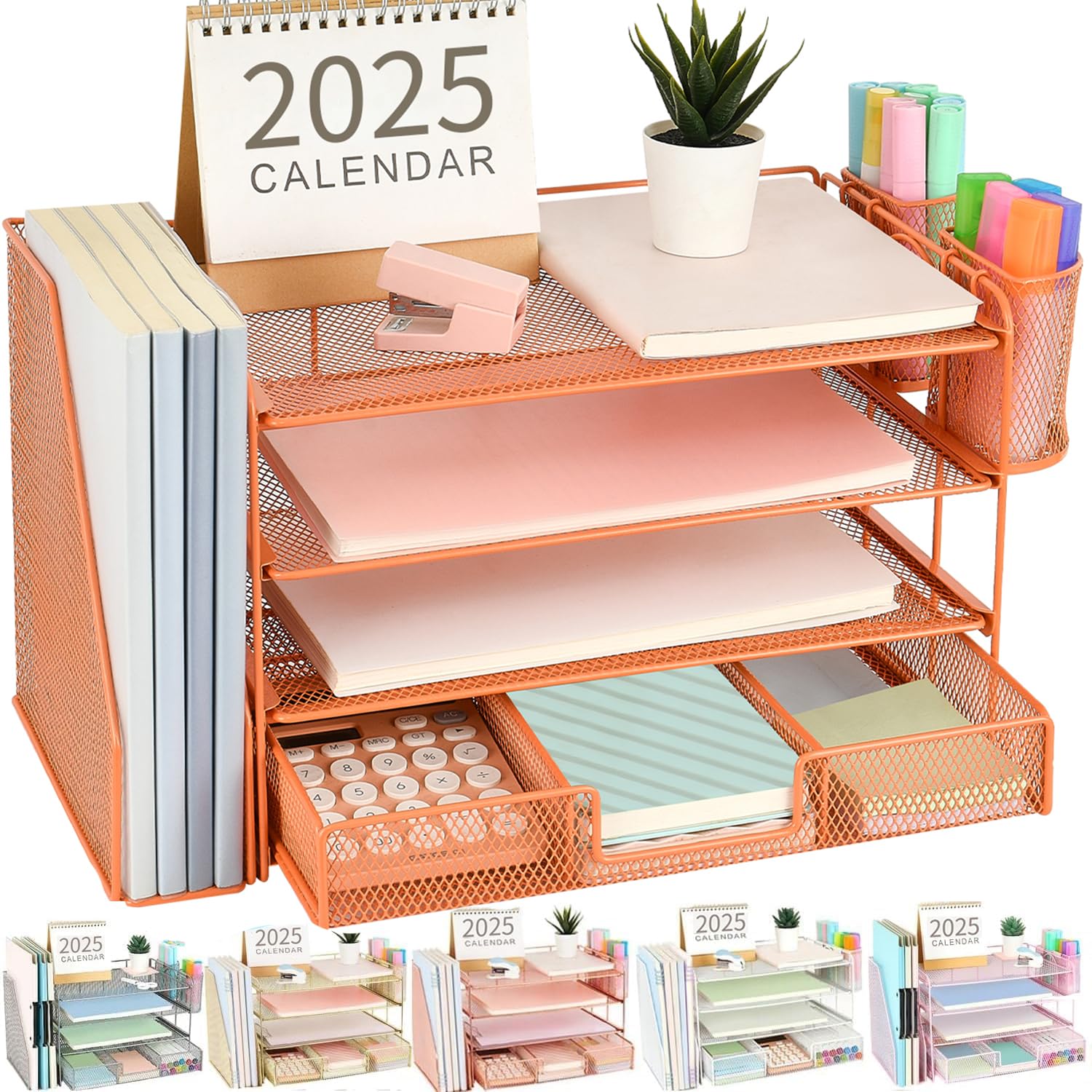 gianotter Paper Letter Tray Organizer with File